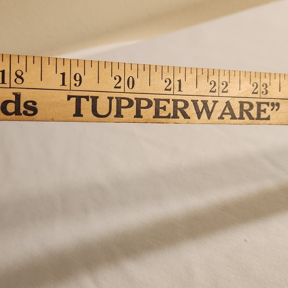 Vintage Everybody Needs Tupperware Folding Yardstick Made in USA - Picture 7 of 11